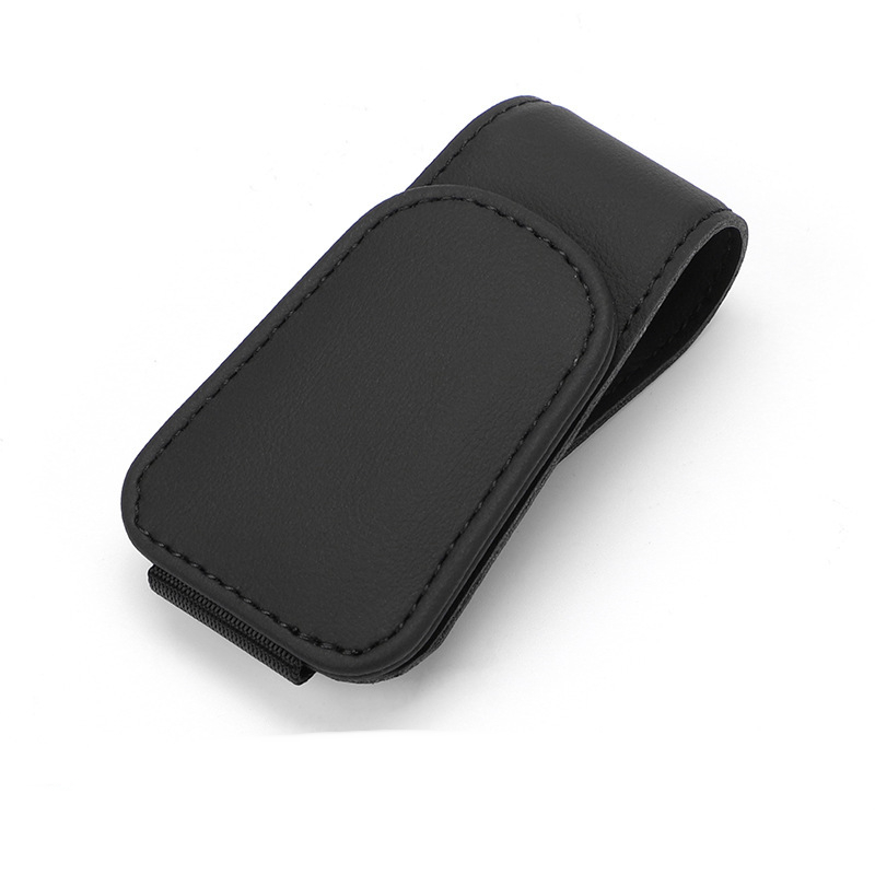 Black Car Sun Visor Glasses Clip