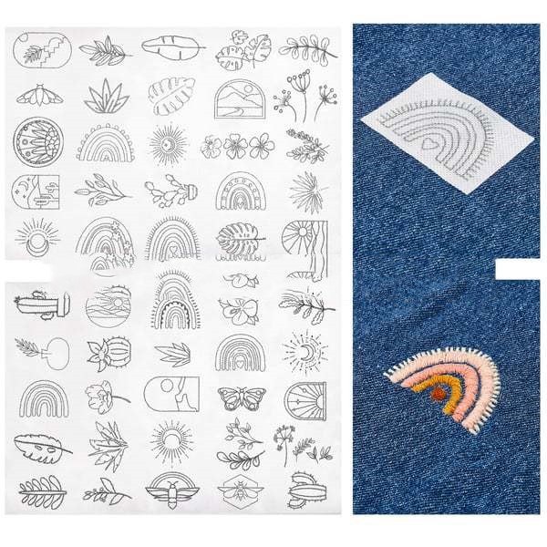 Pattern C Water-Soluble Embroidery Stabilizer Sheet