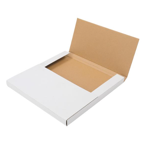25 White Fold-Flat Album and Book Mailers