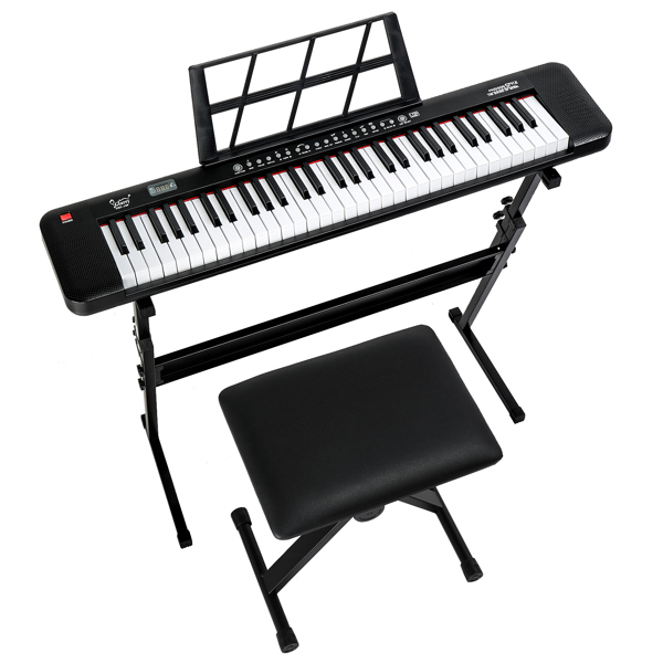 Glarry GEP-109 Lighted Keyboard, Stand & Bench Set