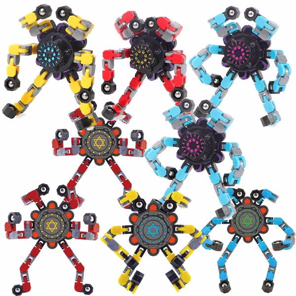 Transforming Fidget Spinners — Eight-Piece Assortment