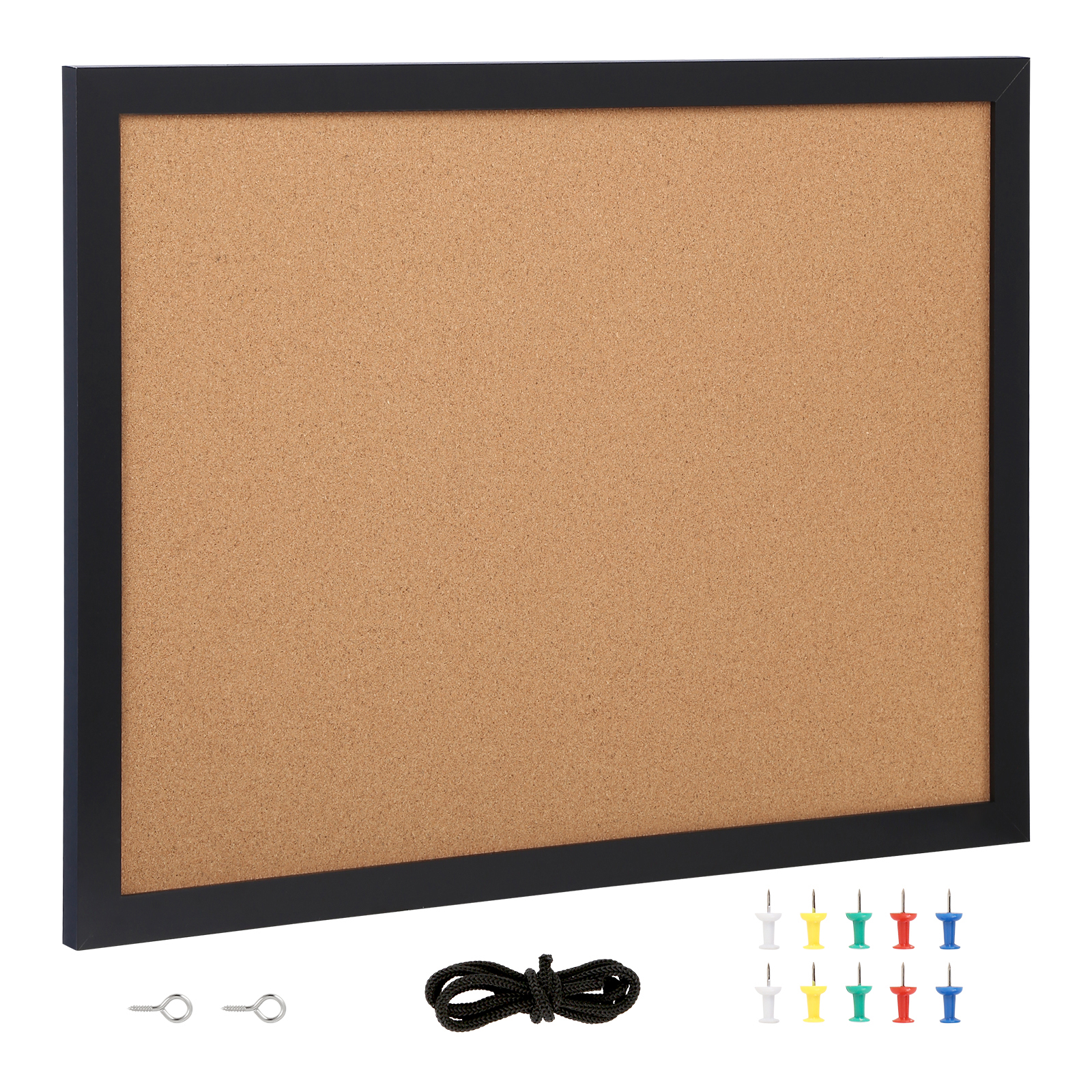 24 × 18-Inch Double-Sided Cork Bulletin Board