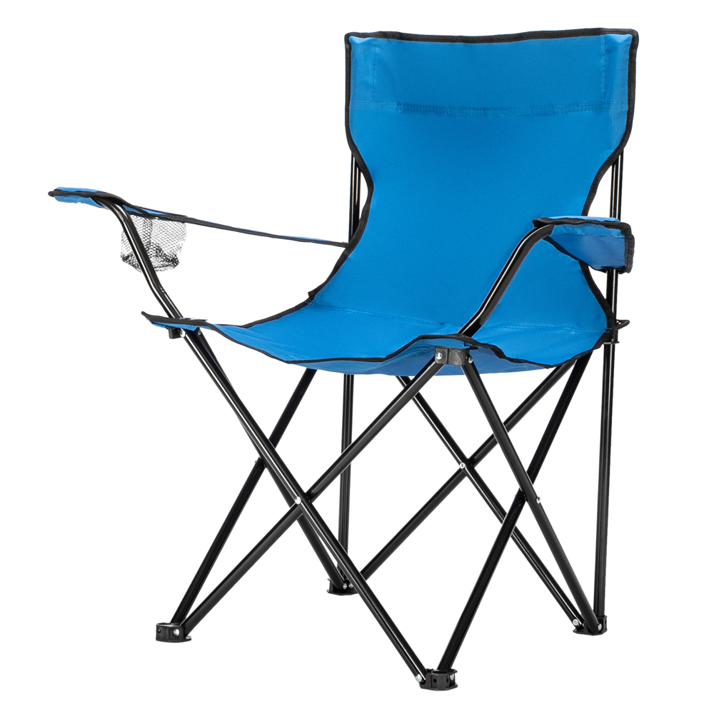 Blue Folding Camp Chair with Carry Bag
