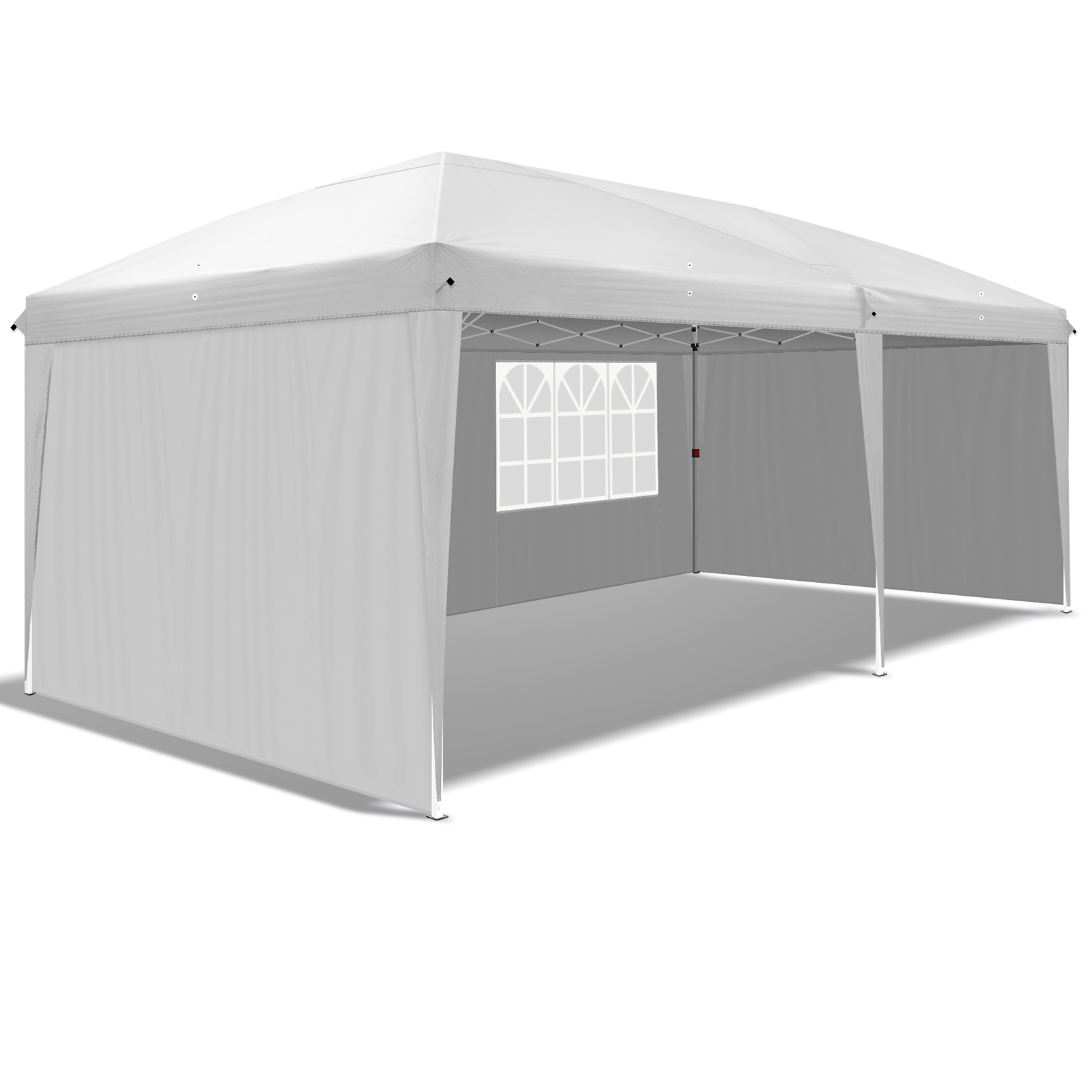 White Folding Canopy with Four Sidewalls