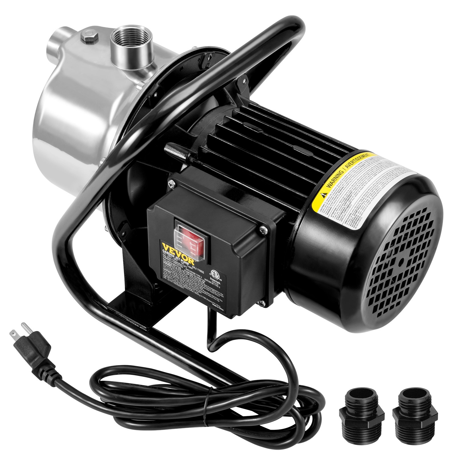 VEVOR 1.1 HP Portable Garden Water Pump