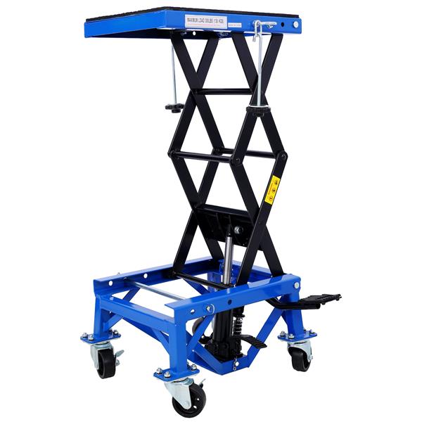 Blue 300-lb Hydraulic Motorcycle Service Lift