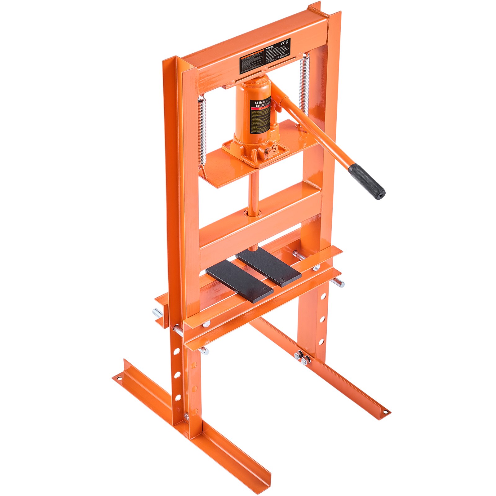 VEVOR Orange 6-Ton Manual Hydraulic Shop Press