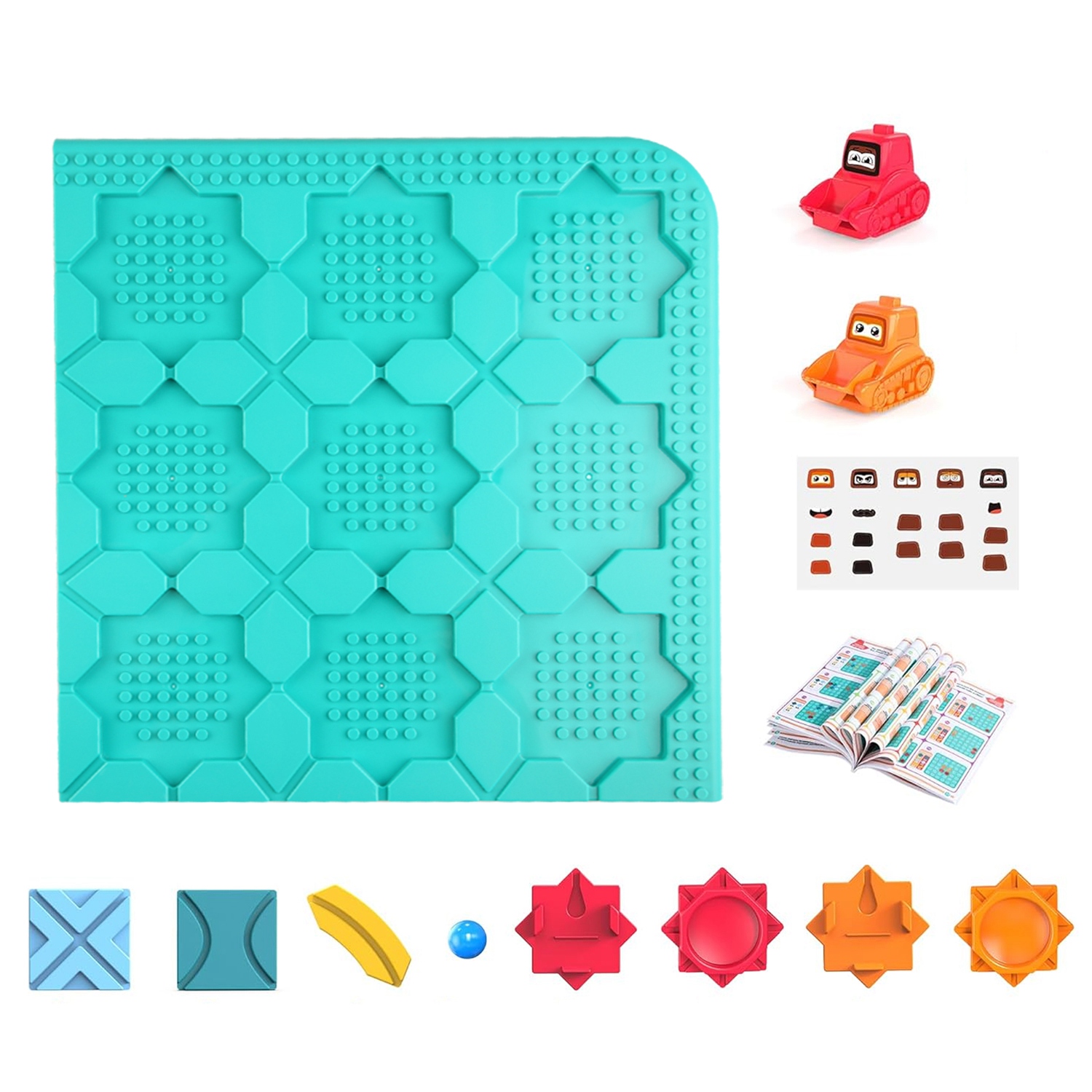 Multicolor Modular Road Puzzle Board Set