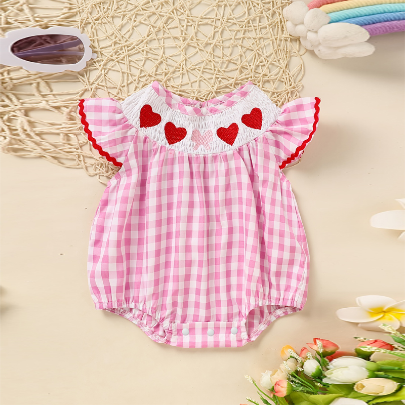 Baby Pink Heart Romper