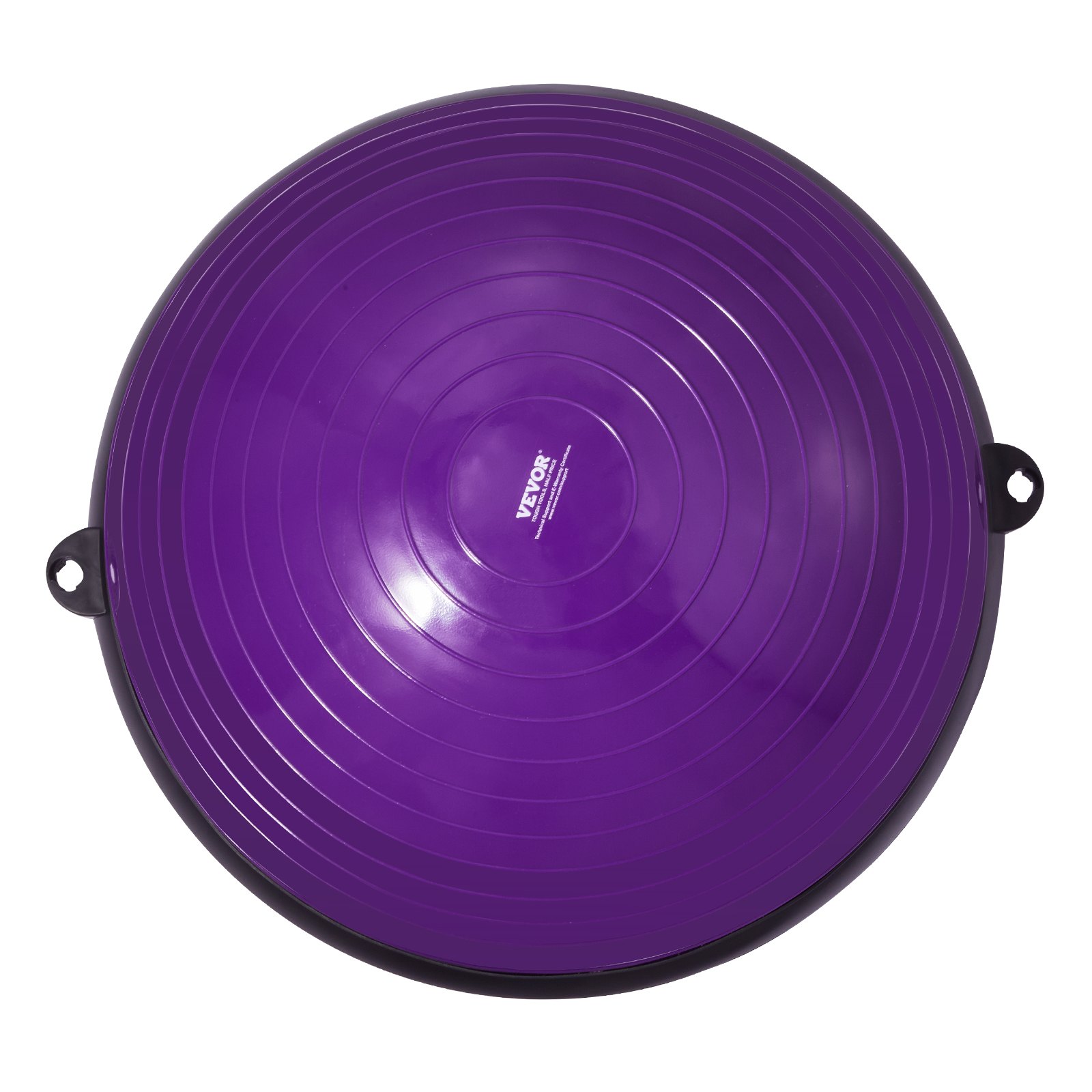 Purple 23-Inch Half Balance Trainer with Resistance Bands and Foot Pump