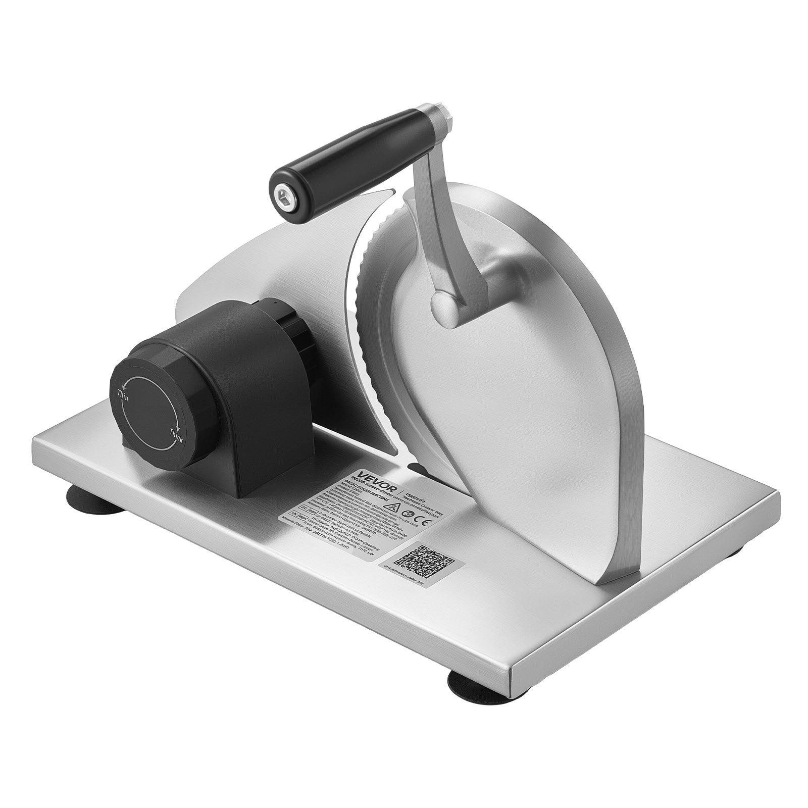 VEVOR Manual Hand-Crank Bread and Cheese Slicer