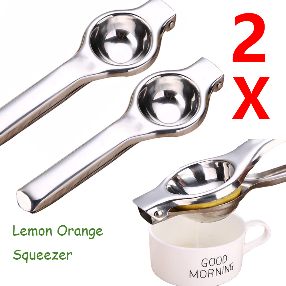 Two-Piece Stainless Steel Manual Citrus Press Set