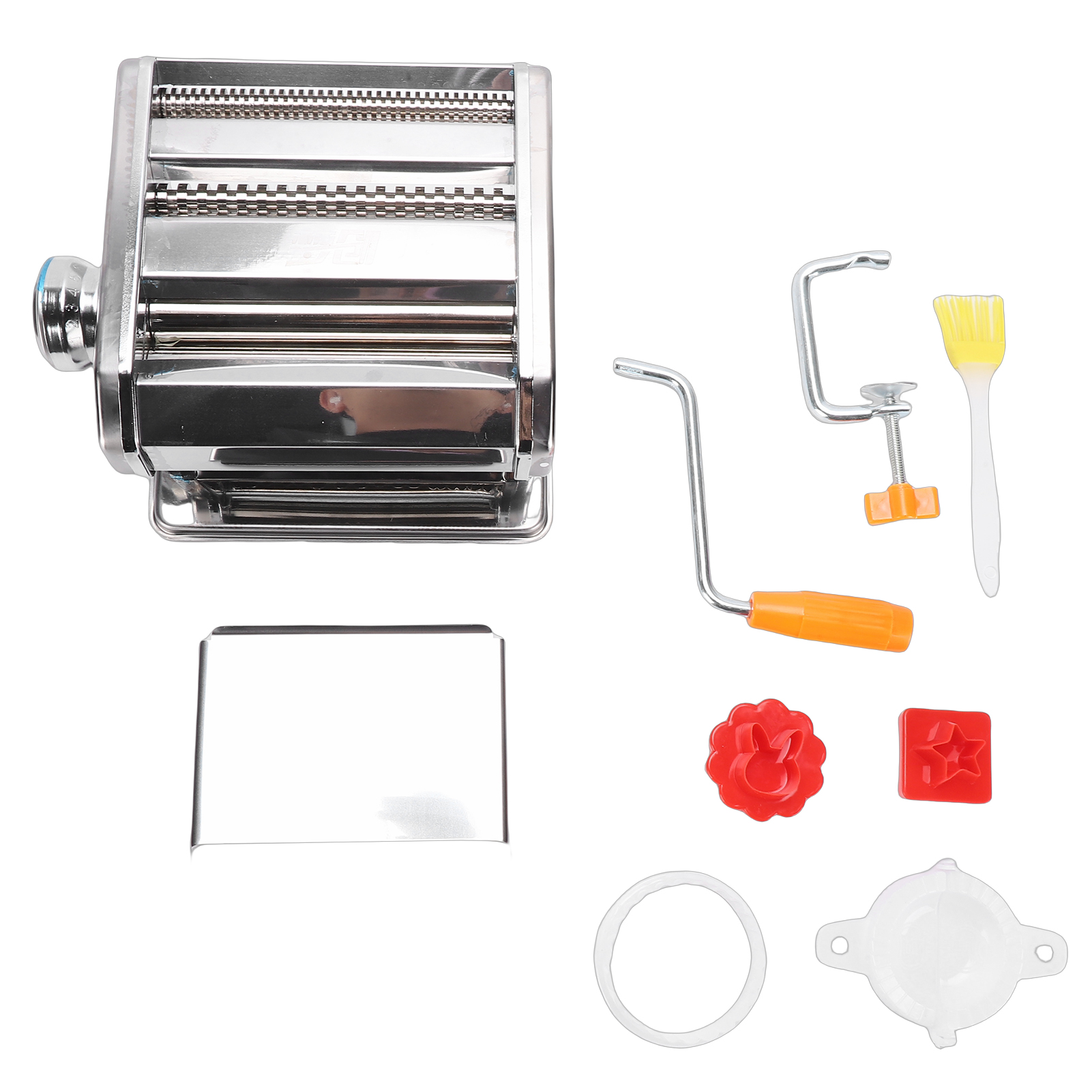 Manual Stainless Steel Pasta Roller and Cutter Set