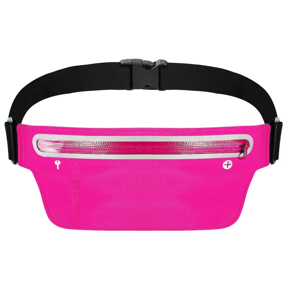 Pink Slim Running Belt Bag