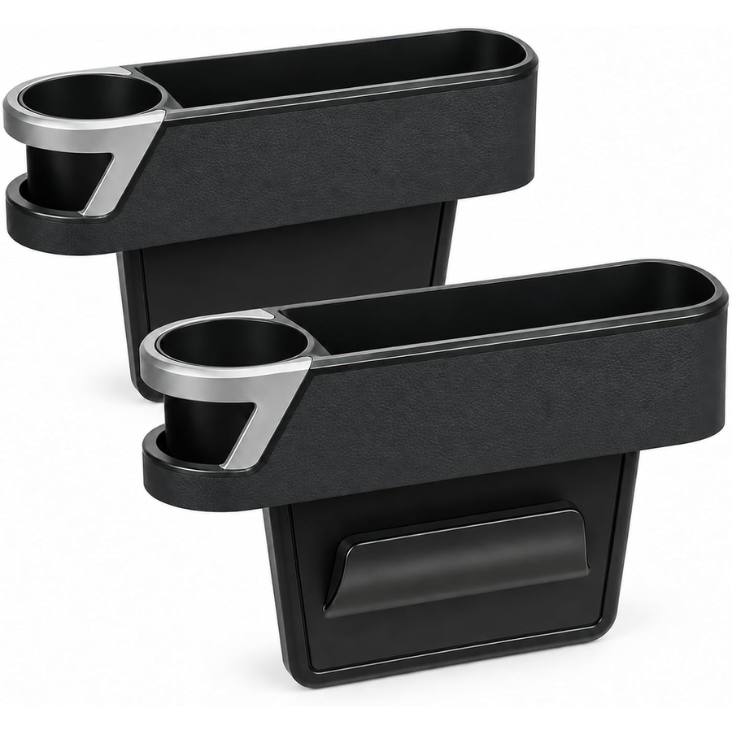 Black Two-Piece Seat-Gap Organizer Set