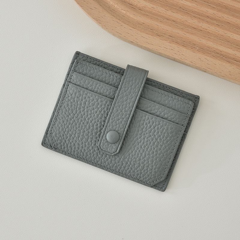 PU Snap-Tab Multi-Slot Card Holder