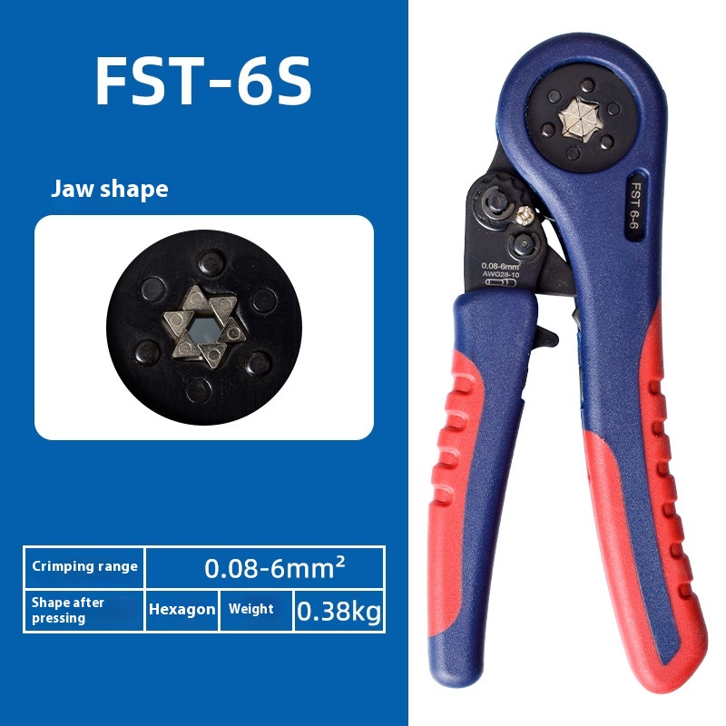 FST-6S Hexagonal Crimping Tool and 1,200-Terminal Kit