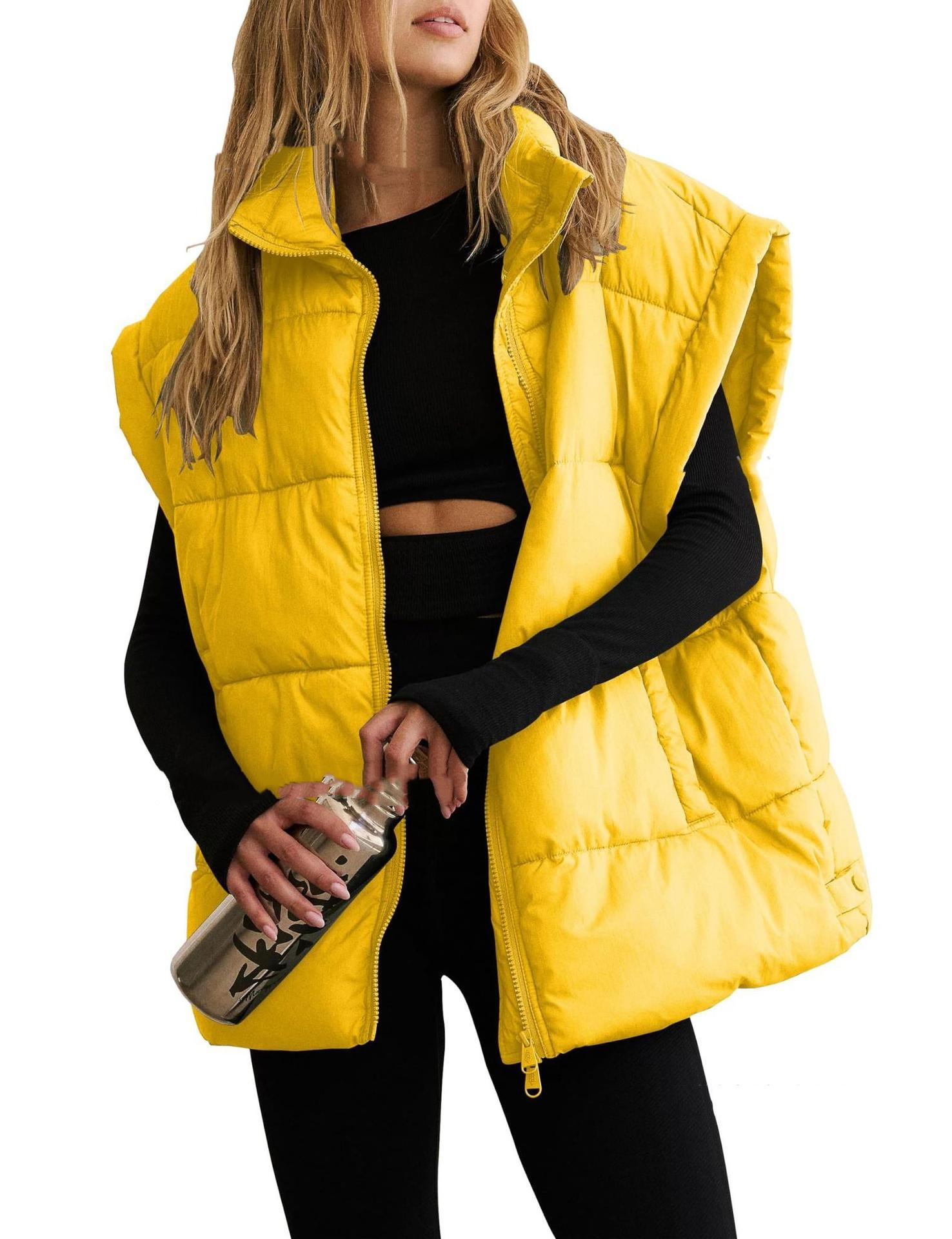 Women's Polyester Quilted Zip-Front Vest
