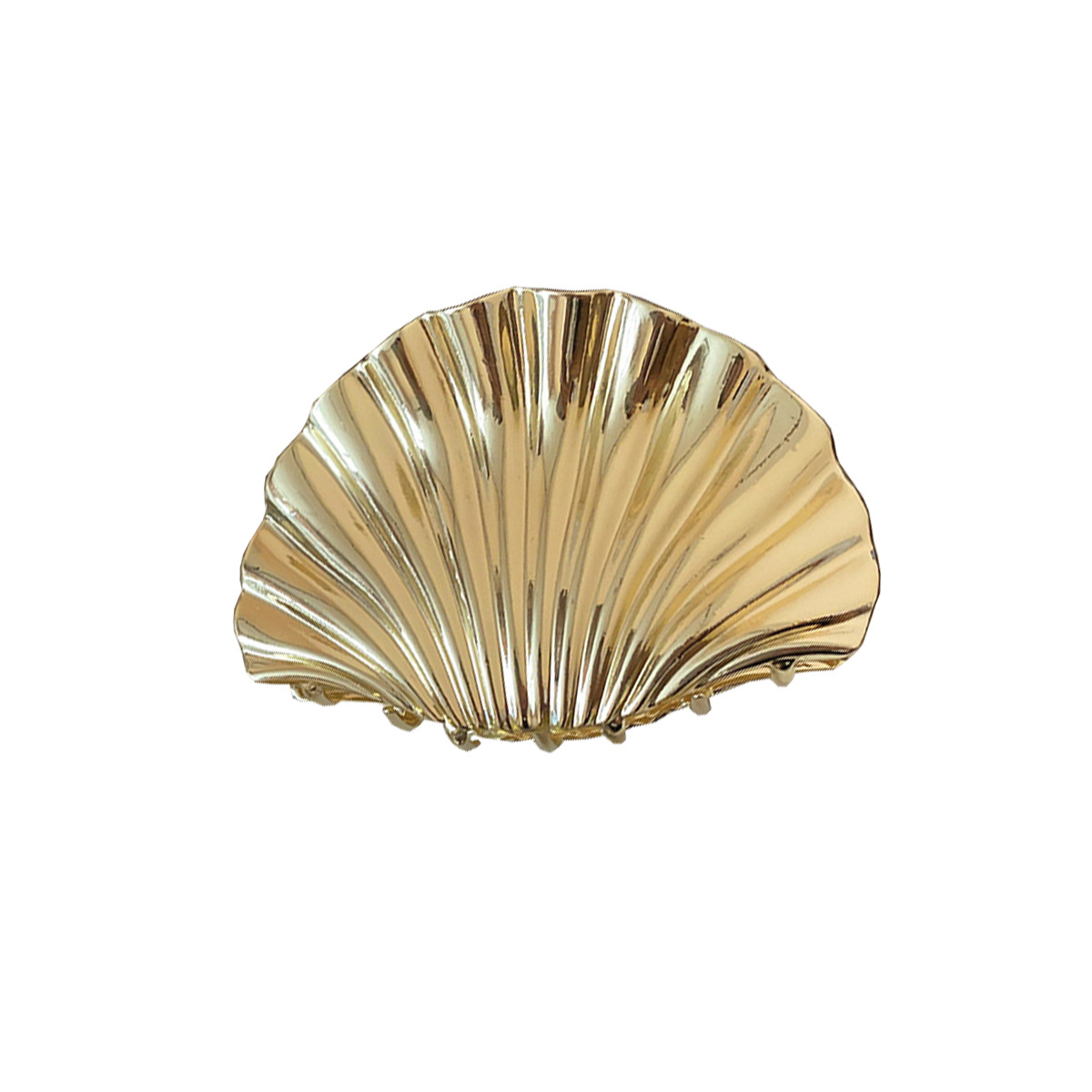 Gold-Tone Large Shell Hair Clip