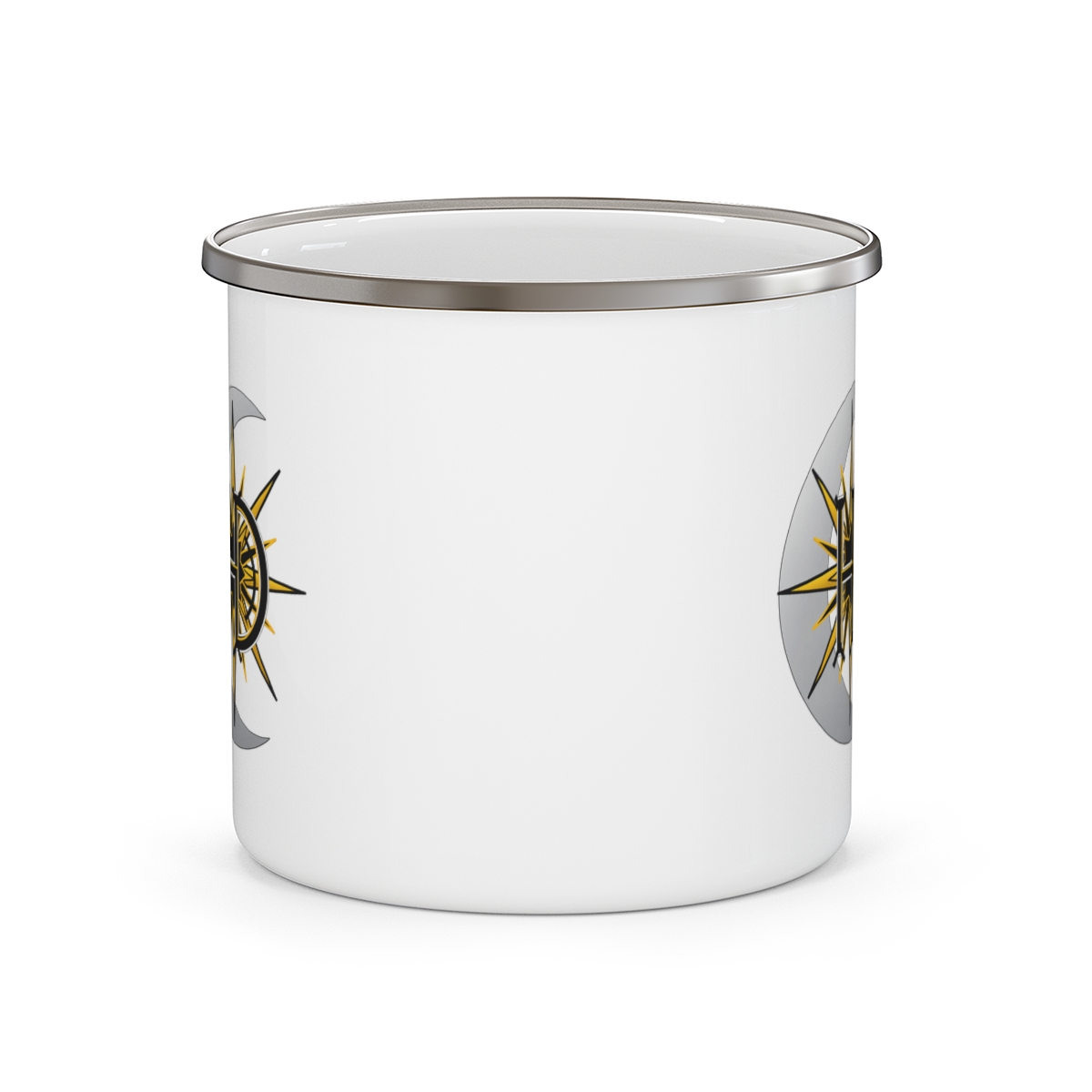 HD Star and Moon Enamel Camping Mug