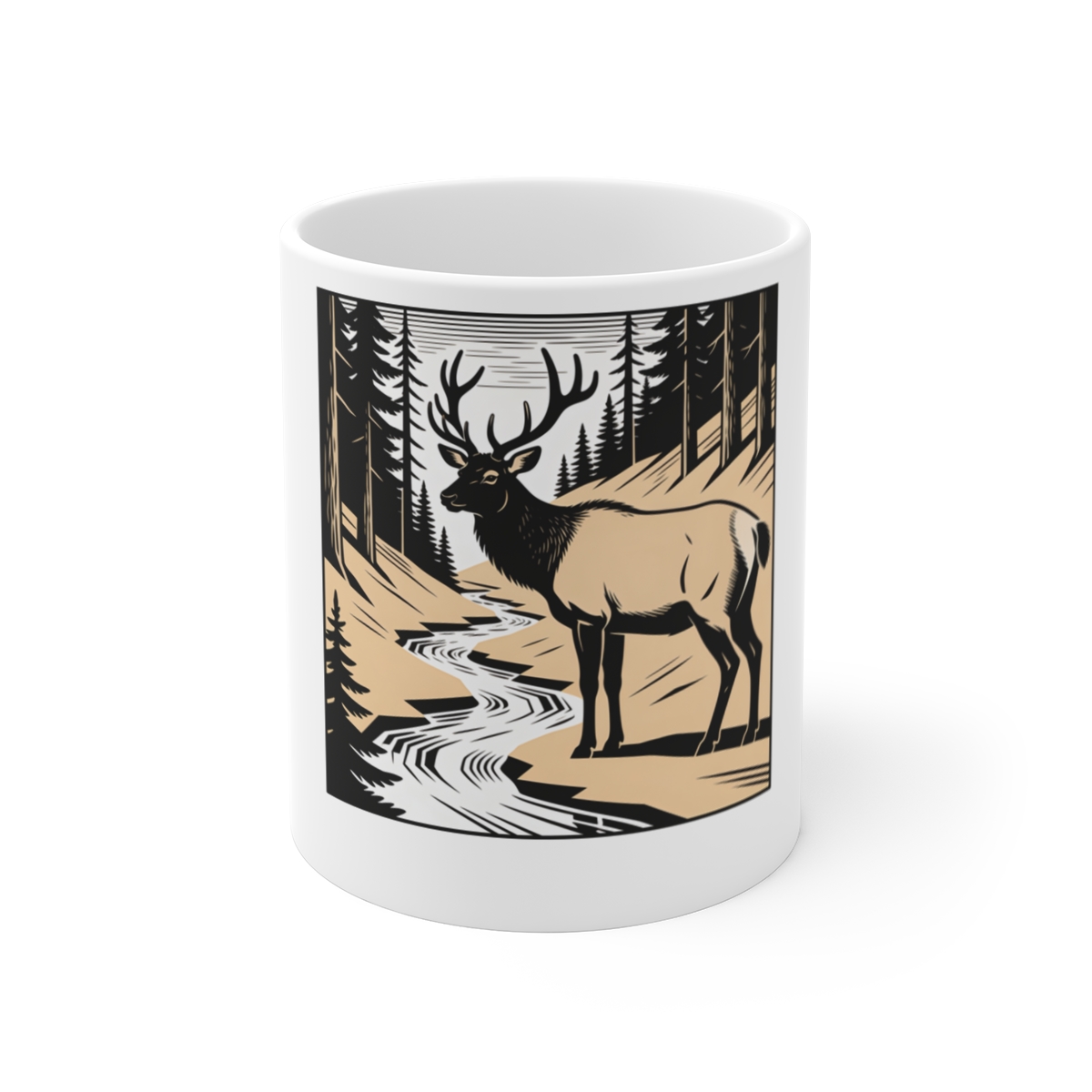 HD Creekside Stag Mug 11oz