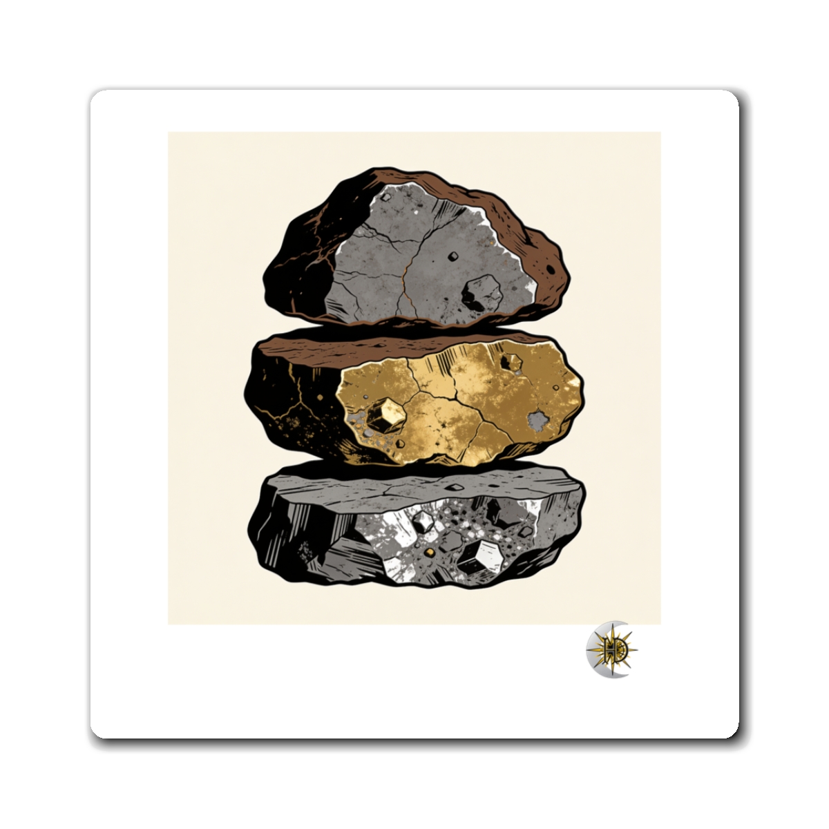 HD Mineral Layers Magnets