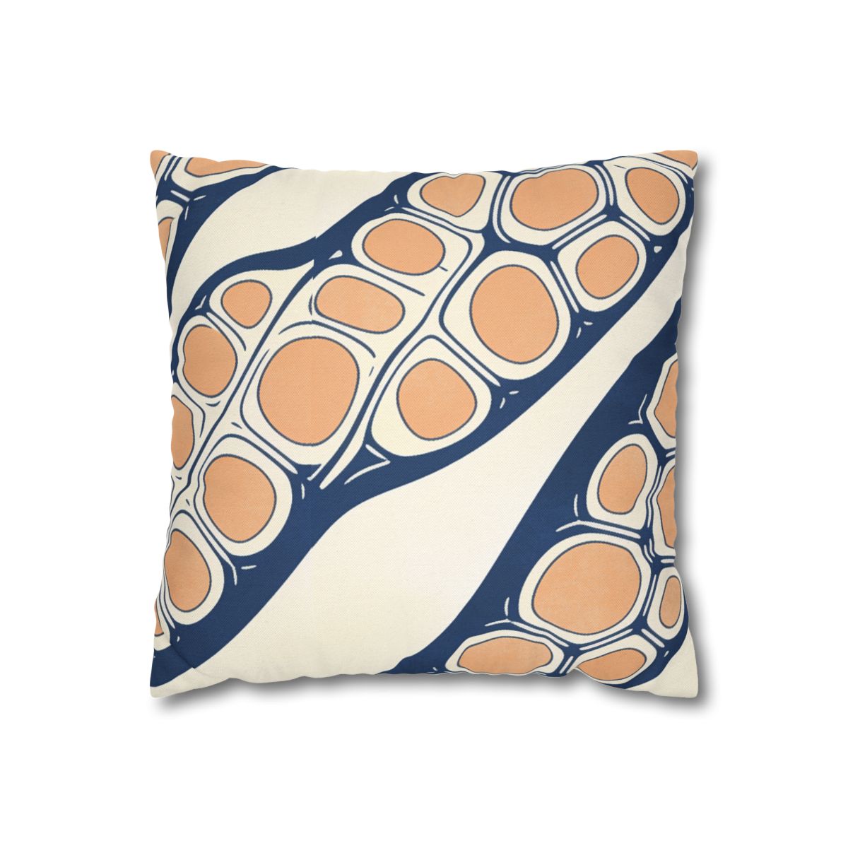HD Apricot Seedpods Spun Polyester Square Pillowcase