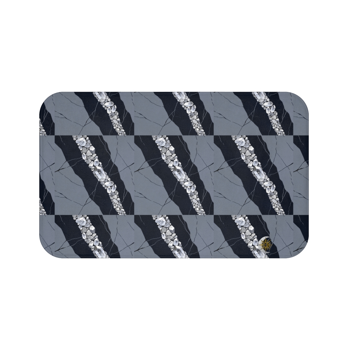 HD Silver Vein Bath Mat