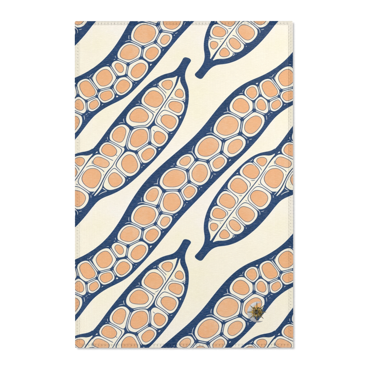 HD Apricot Seedpods Area Rugs