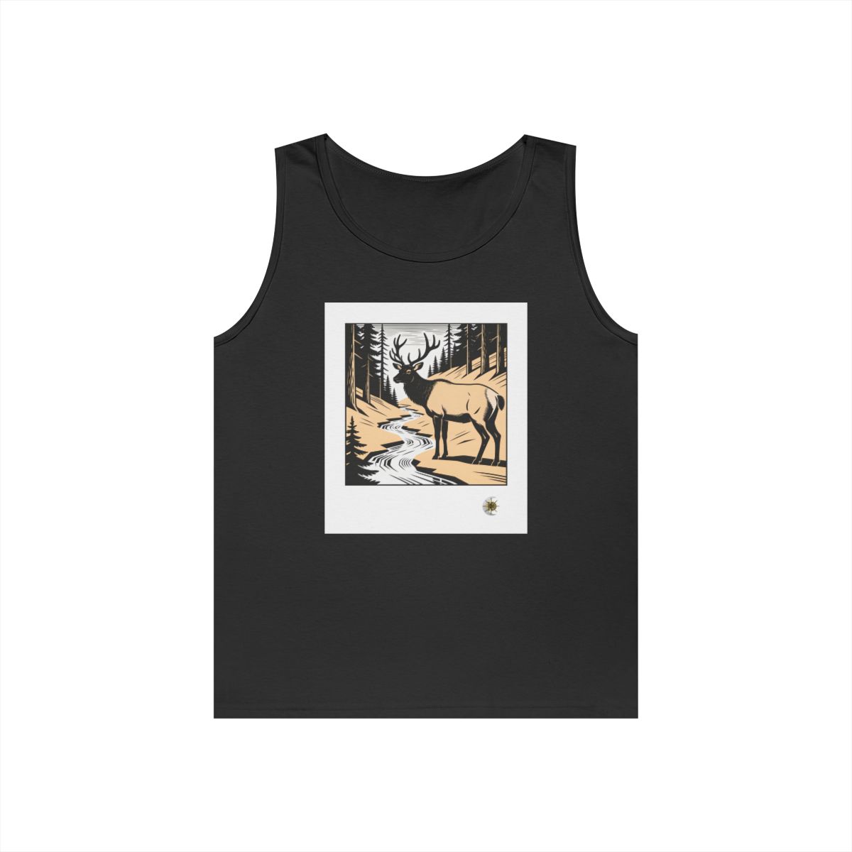 HD Creekside Stag Unisex Heavy Cotton Tank Top