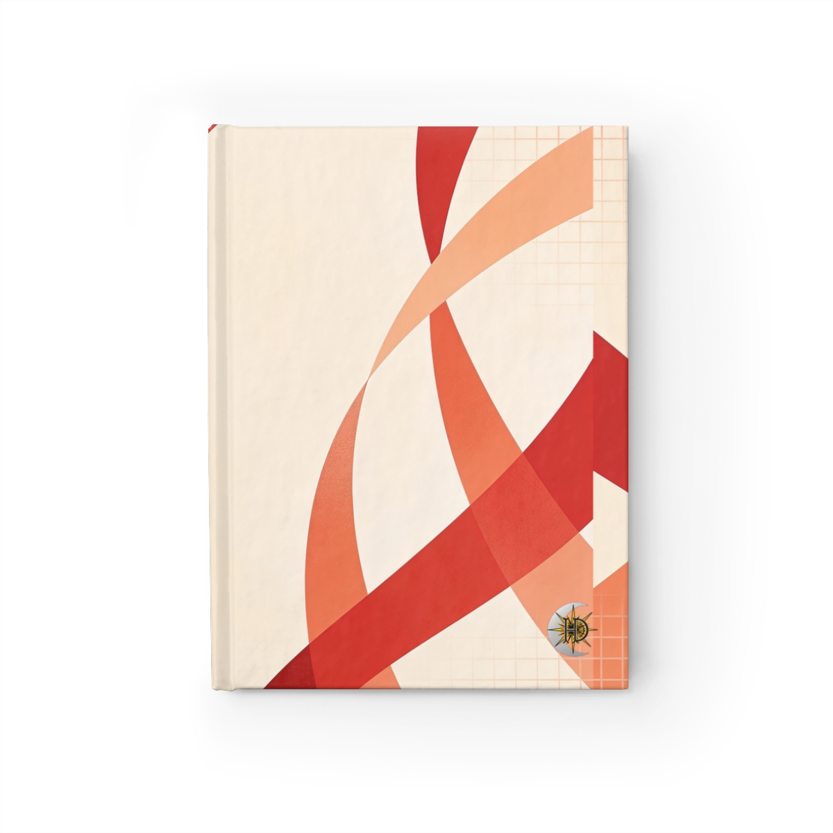 HD Rust Ribbons Journal - Ruled Line
