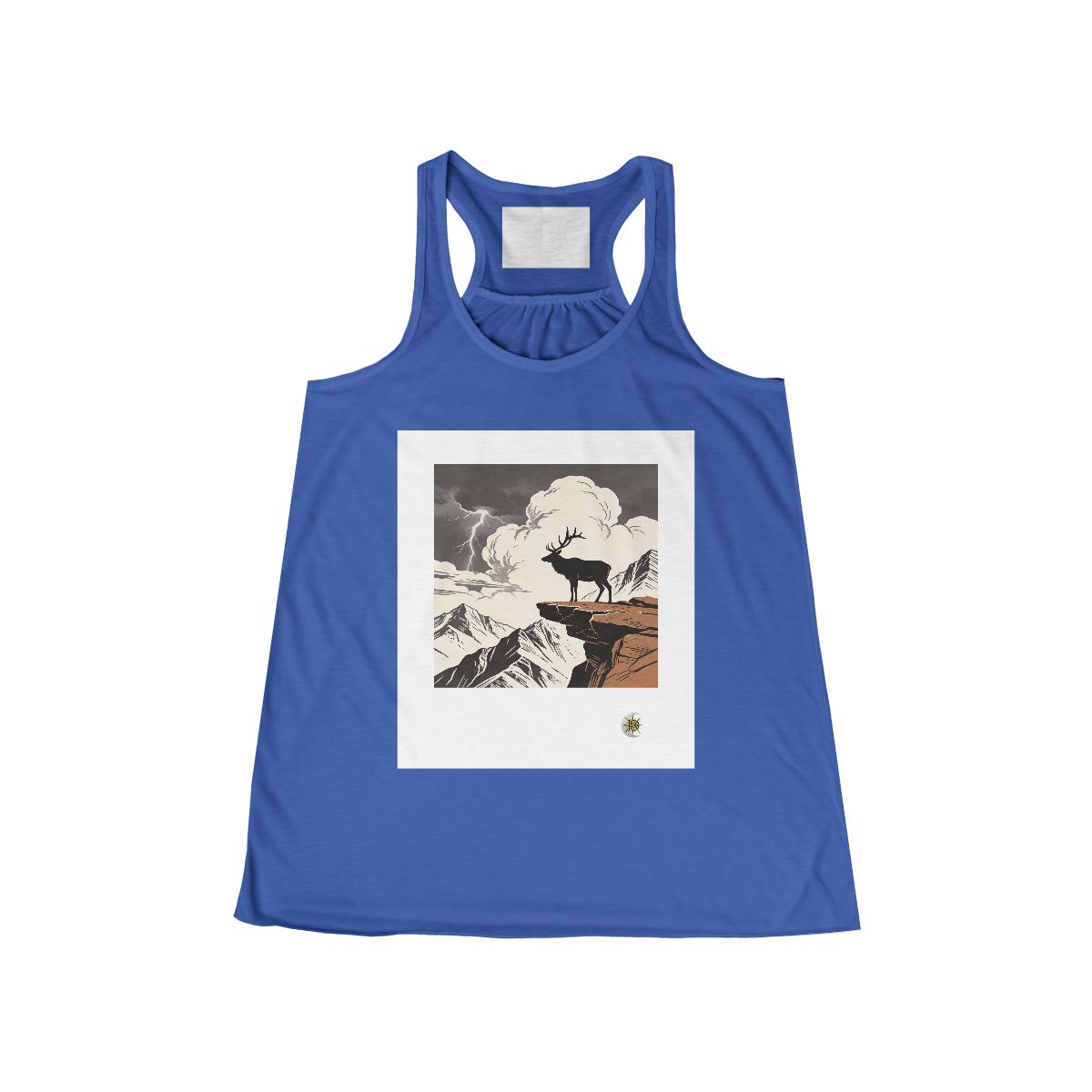 HD Ridge Elk Women’s Flowy Tank · True Royal / XS · US 0–2