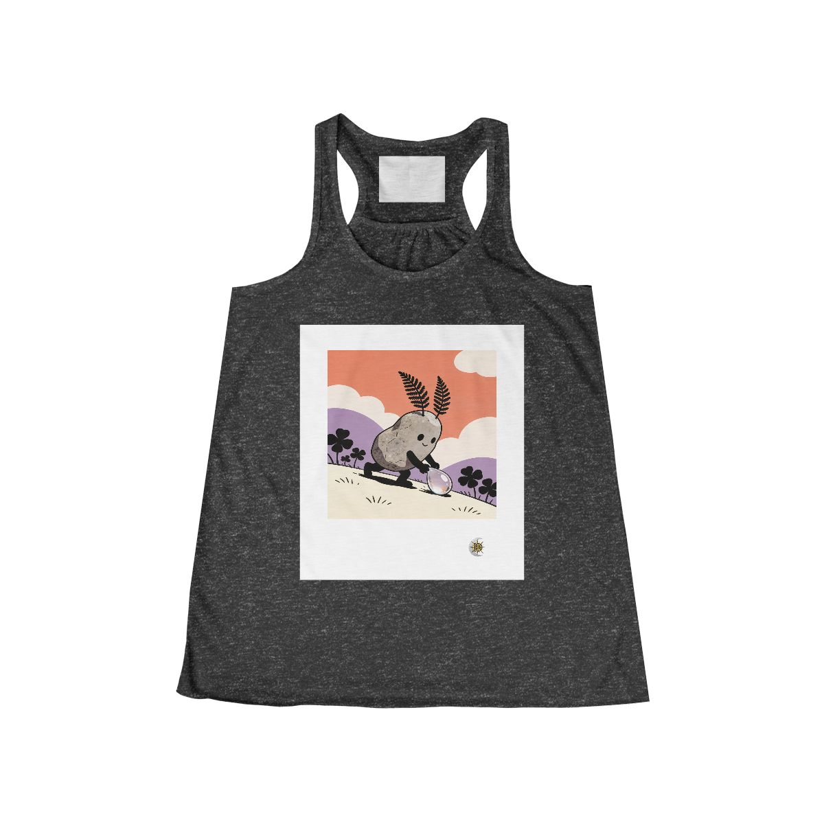 HD Pebble Gardener Women’s Flowy Tank · Dark Grey Heather / XS · US 0–2