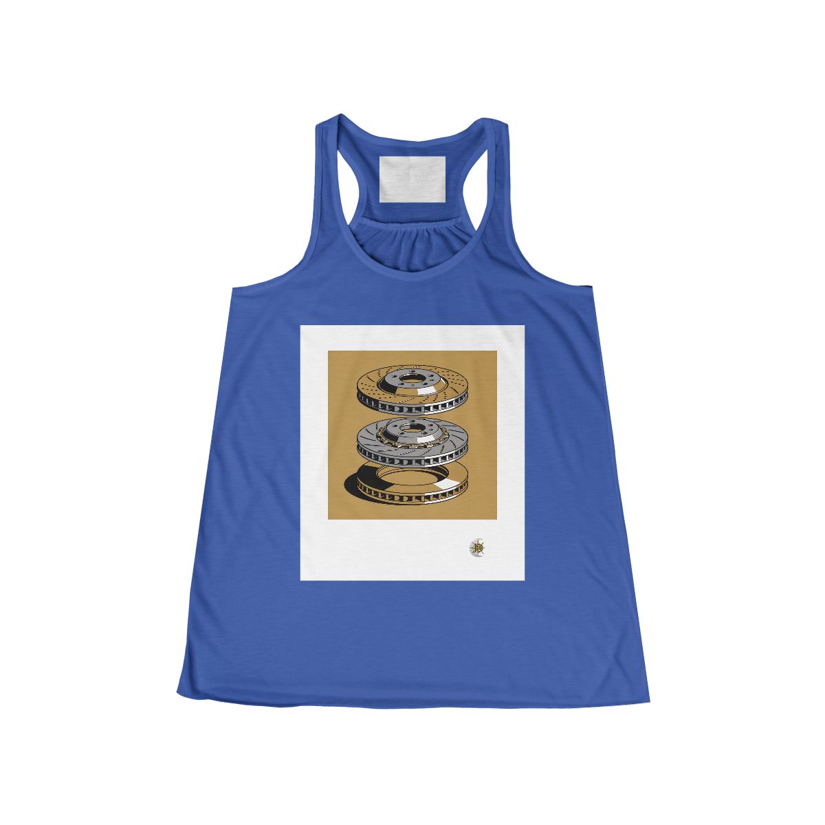 HD Rotor Stack Women’s Flowy Tank · True Royal / XS · US 0–2