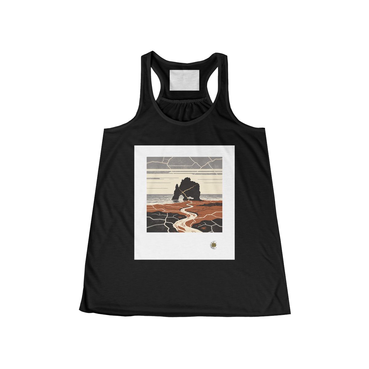 HD Copper Coast Arch Women’s Flowy Tank · Black / XS · US 0–2