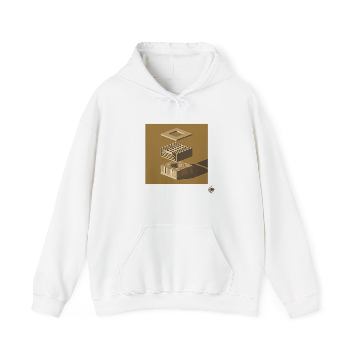 HD Ochre Lattice Heavy Blend Hoodie