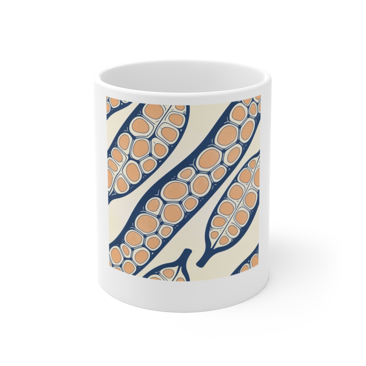 HD Apricot Seedpods Ceramic Mug 11oz
