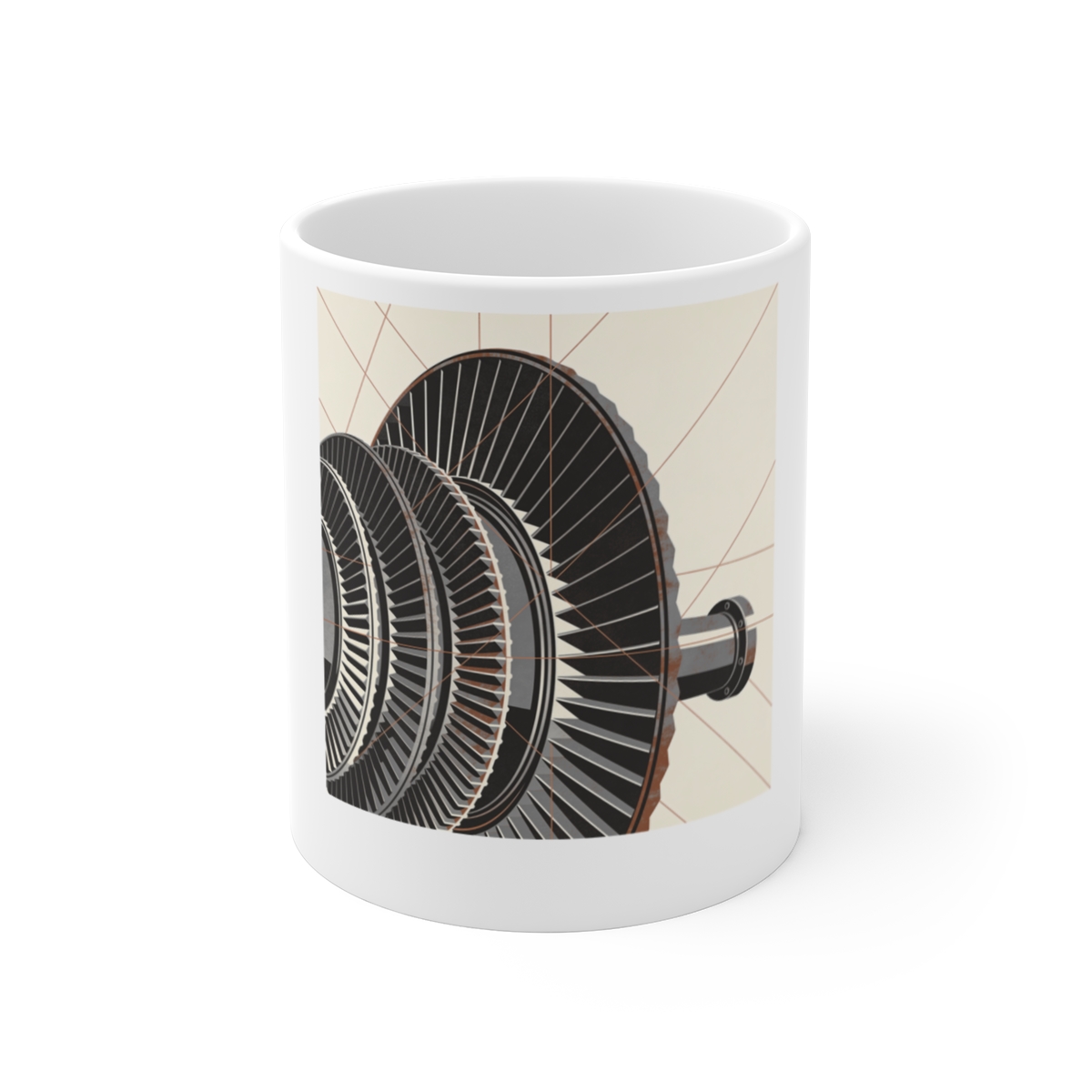 HD Copper Turbine Ceramic Mug 11oz