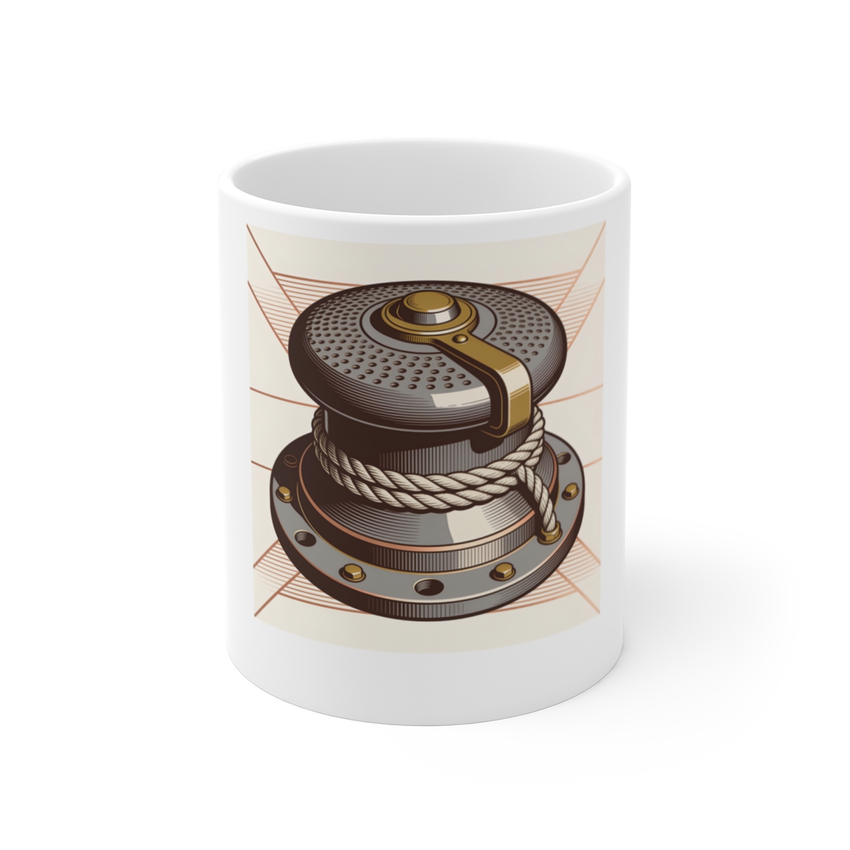 HD Harbor Mechanism Ceramic Mug 11oz