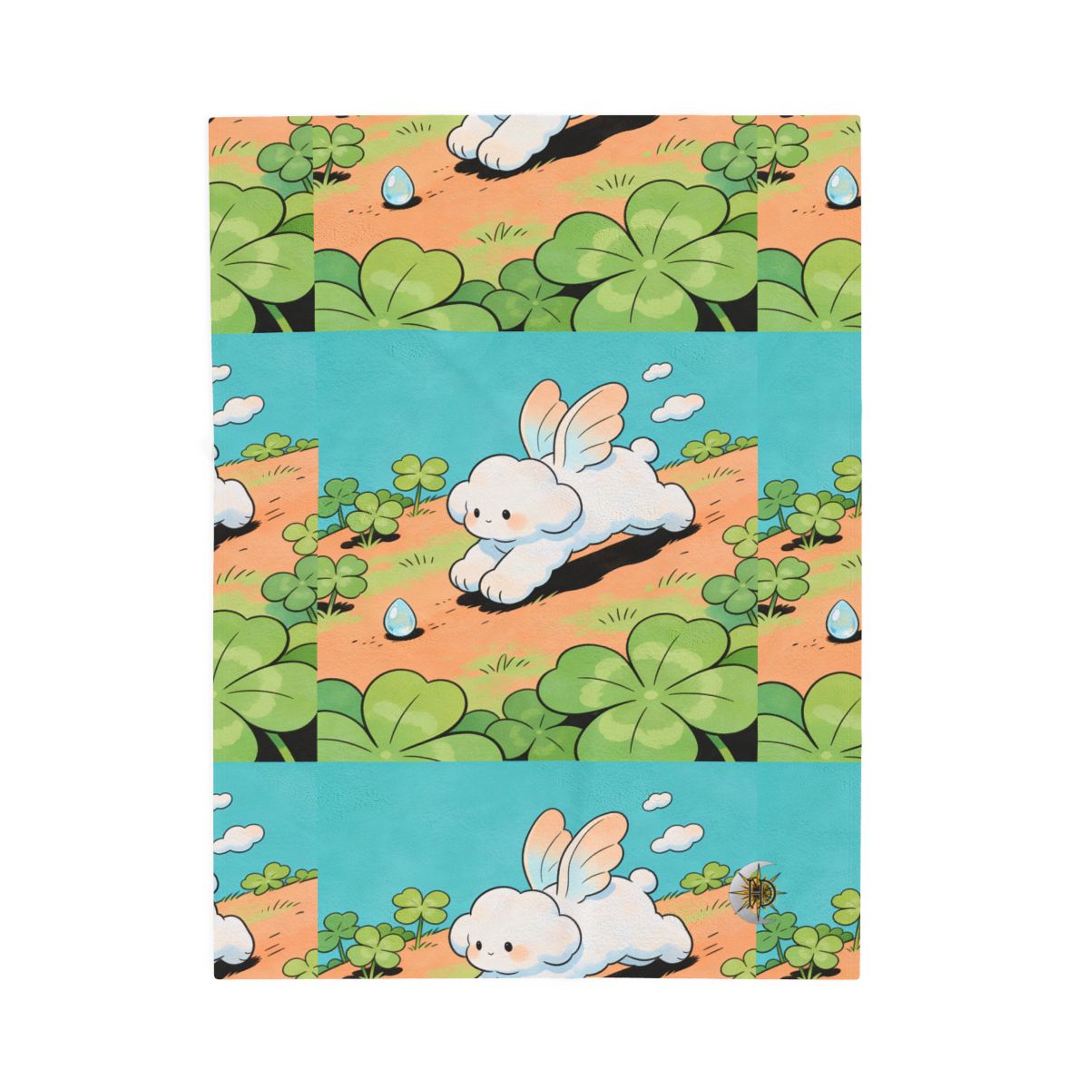 HD Cloud Meadow Velveteen Plush Blanket