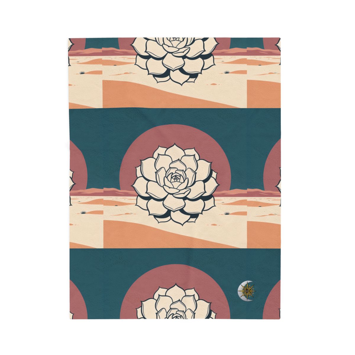 HD Desert Rosette Velveteen Plush Blanket