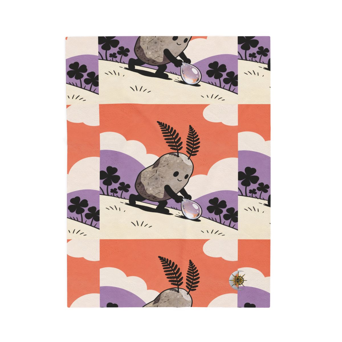 HD Pebble Gardener Velveteen Plush Blanket