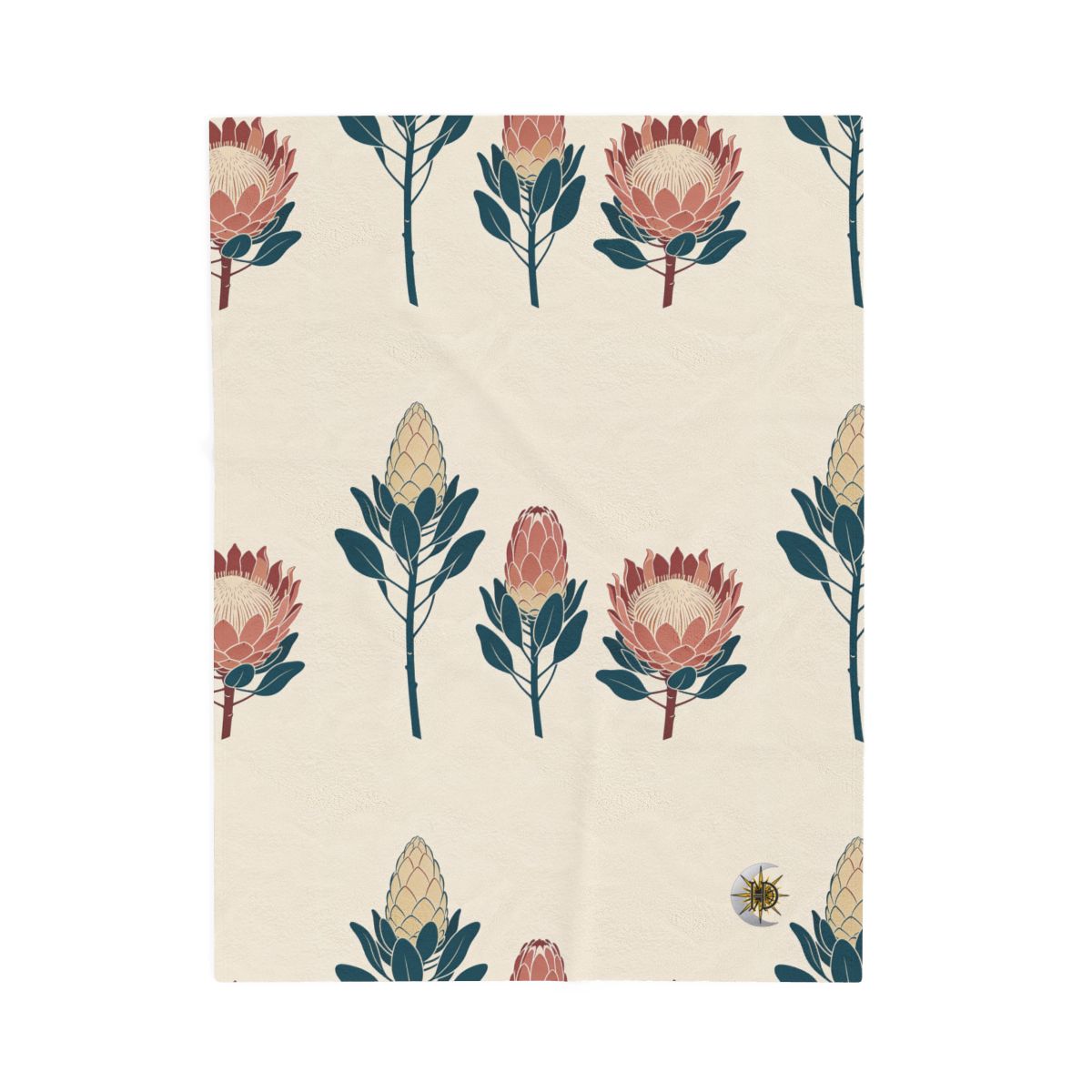 HD Protea Trio Velveteen Plush Blanket