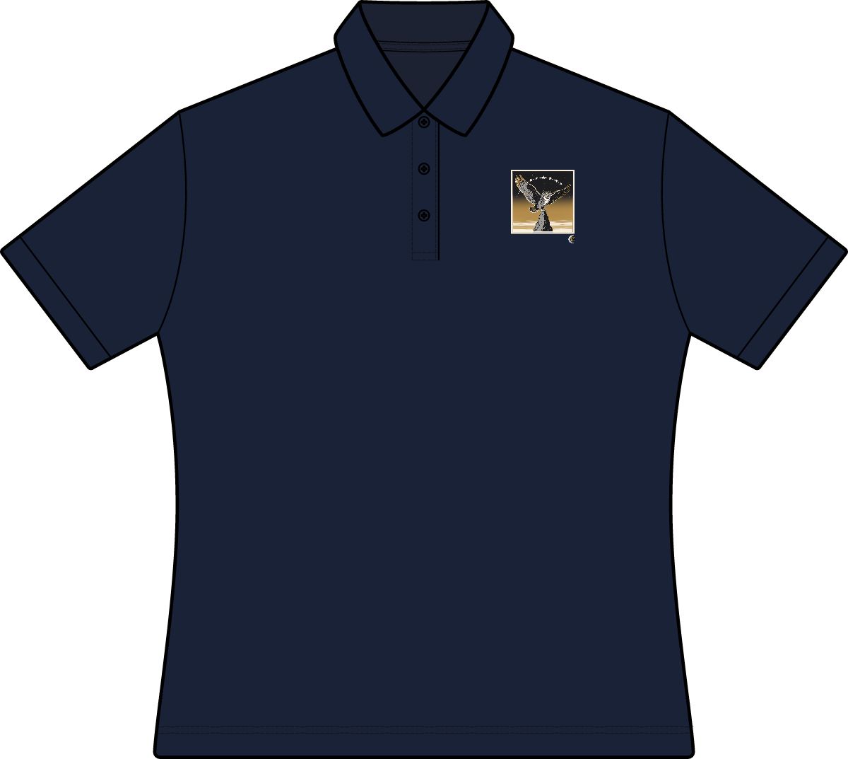 HD Golden Nightwatch Women’s Cotton Pique Polo · XS / Navy · US 2