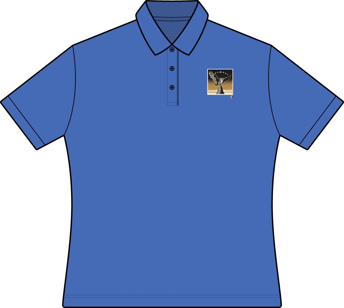 HD Golden Nightwatch Women’s Cotton Pique Polo · XS / Royal · US 2