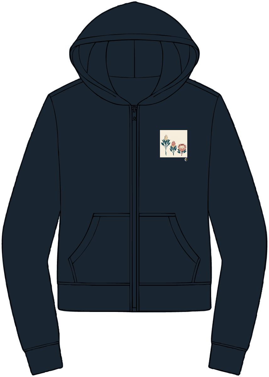 HD Protea Trio Women’s Cropped Full-Zip Hoodie · XS / New Navy · US 2