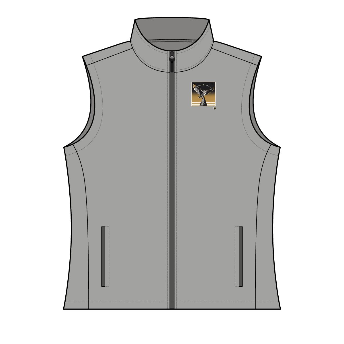 HD Golden Nightwatch Women’s Sweater Fleece Vest · XS / Grey Heather · US 2