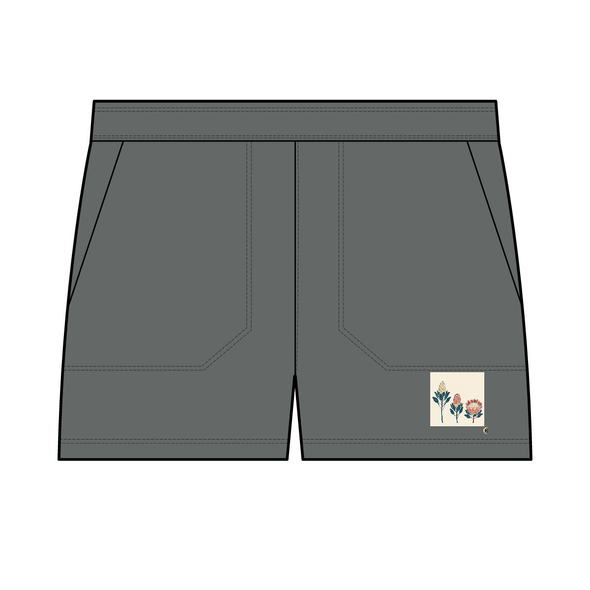 HD Protea Trio Women’s Fleece Shorts · XS / Grey Frost · US 2