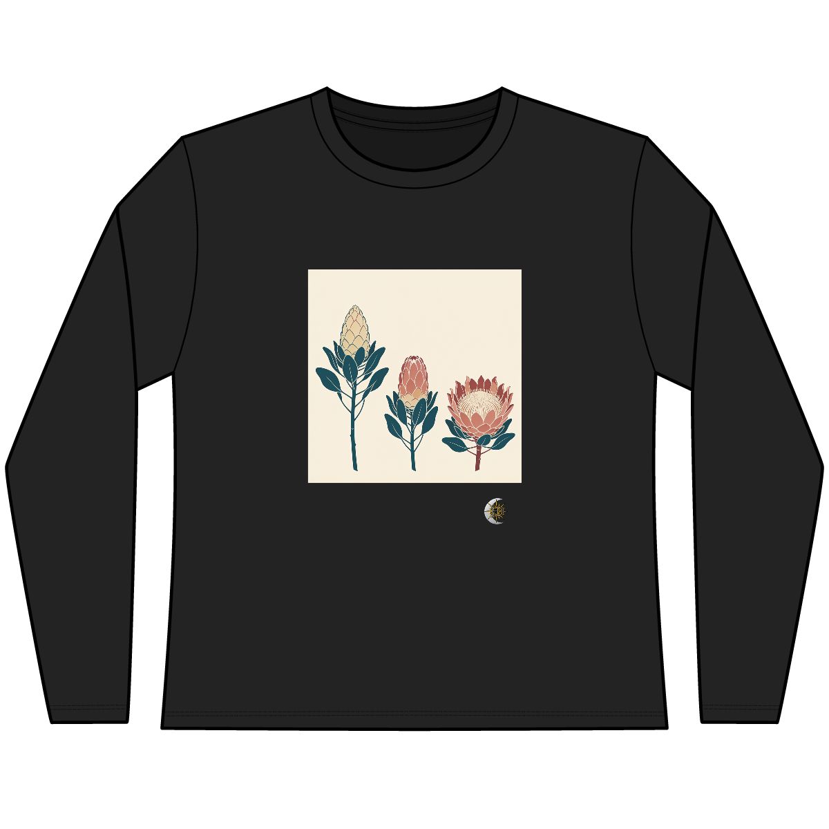 HD Protea Trio Women’s Long-Sleeve Blend Tee · XS / Black · US 2
