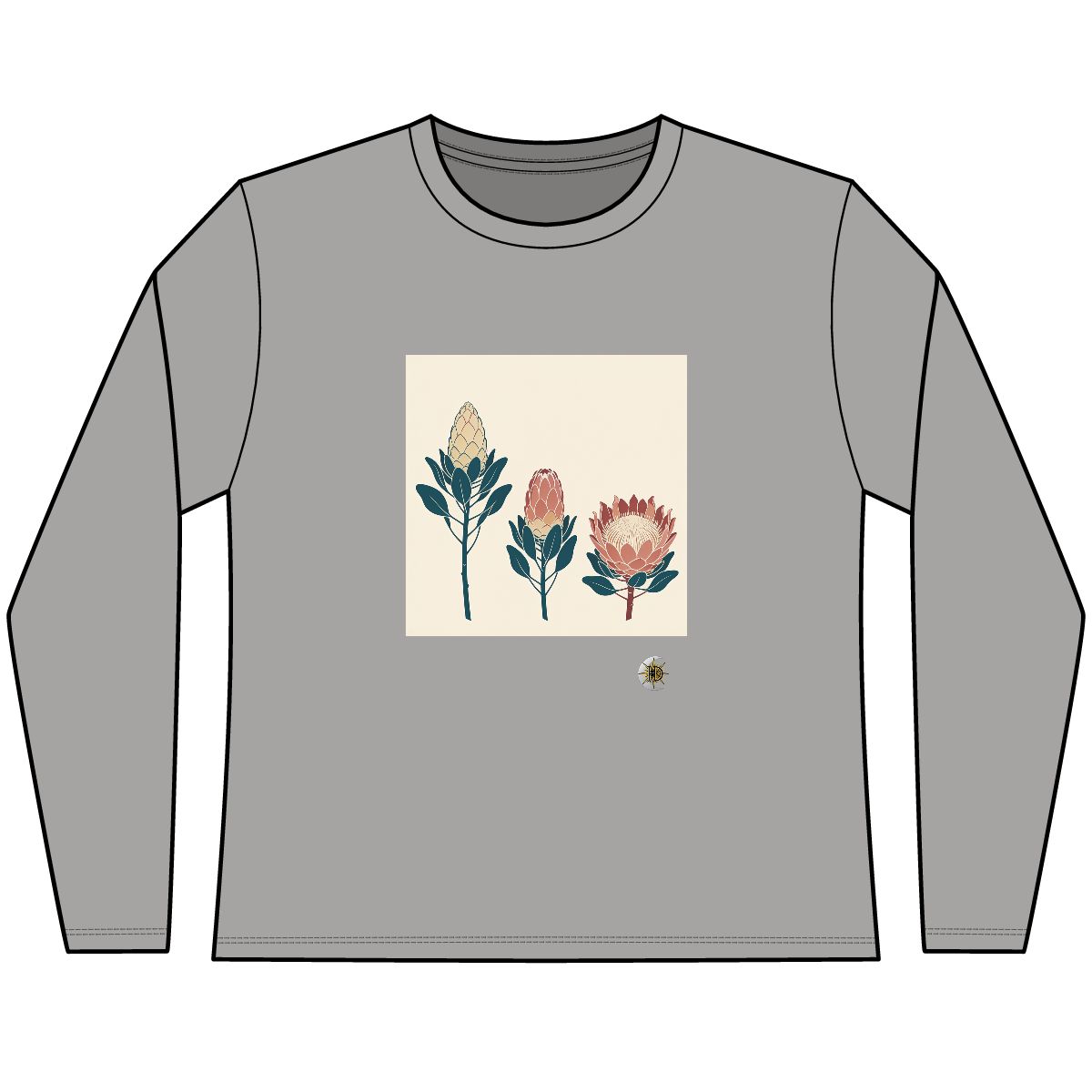 HD Protea Trio Women’s Long-Sleeve Blend Tee · XS / Light Heather Gray · US 2
